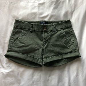 AE Army Green Khaki Shorts